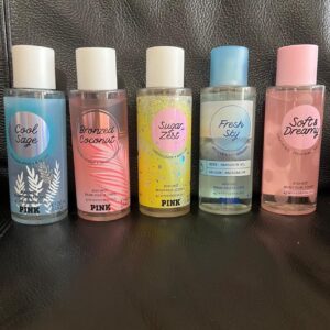 Original Victoria secrets body mists and body lotions.